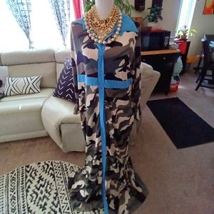 ❤️🎁🔥  BEAUTIFUL CAMOUFLAGE SIZE 2X/3X DRESS OR DUSTER